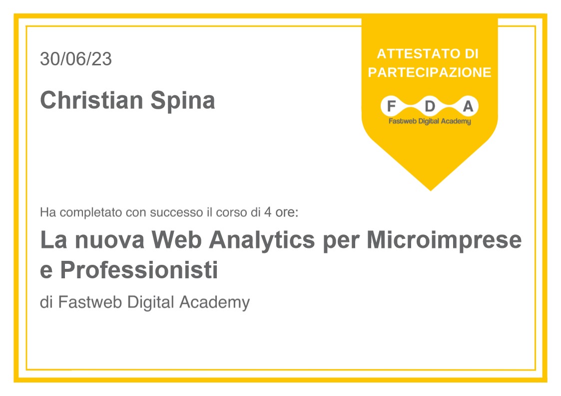 La nuova Web Analytics per Microimprese e Professionisti